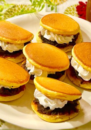 HMで☆簡単ミニクリームどら焼き-レシピのメイン写真