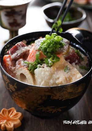 食べて元気に!我が家の具沢山粕汁-レシピのメイン写真