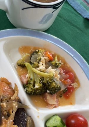 熟れミニトマトが活躍お野菜煮物-レシピのメイン写真