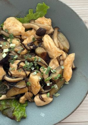 なすとしっとり鶏ささみの塩昆布中華風炒め-レシピのメイン写真