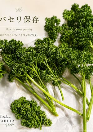 ♻️保存方法｜パセリ🌿ロス削減術｜雑学メモ等♪-レシピのメイン写真