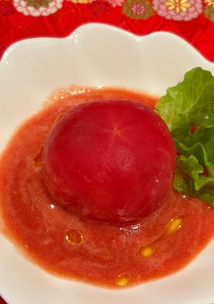まるごとトマトのサラダ-レシピのメイン写真