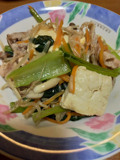 豆腐と小松菜の炒め物-レシピのメイン写真