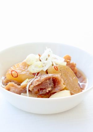 圧力鍋でトロトロ【牛すじ大根煮】-レシピのメイン写真