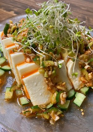 シャキシャキきゅうりの香味冷奴-レシピのメイン写真