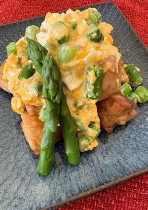 アスパラガスタルタルのチキン照り焼き-レシピのメイン写真