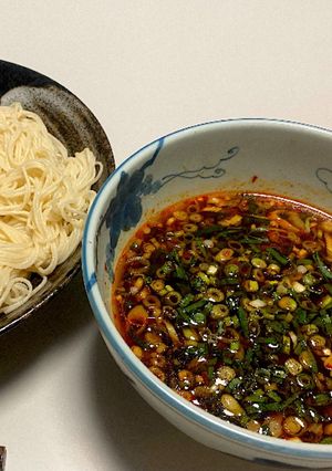 5分で出来るピリ辛中華風素麺のつゆ-レシピのメイン写真