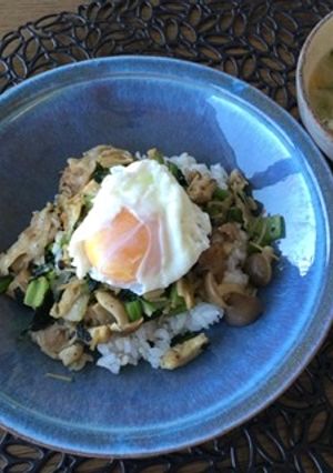 小松菜と豚バラ☆のっけ丼-レシピのメイン写真