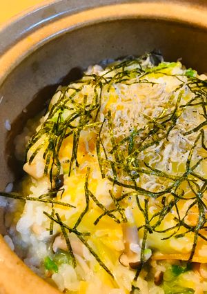 ちりめん＆鍋野菜の雑炊-レシピのメイン写真