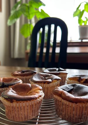 マフィン型バスクチーズケーキ-レシピのメイン写真