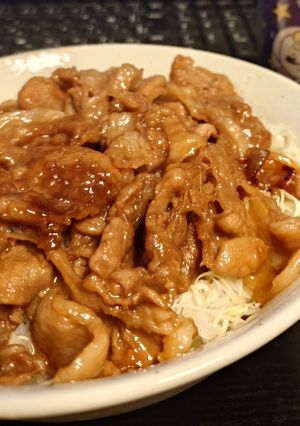 ブルドッグソースで作る柔らか豚丼-レシピのメイン写真