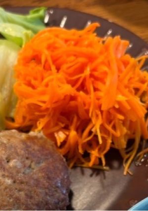 レンチンにんじんグラッセ🥕ハンバーグと-レシピのメイン写真