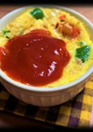 レンジでツナオムレツ（透析食）-レシピのメイン写真