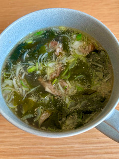 生わかめと牛肉のスープ-レシピのメイン写真