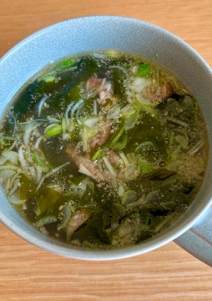生わかめと牛肉のスープ-レシピのメイン写真