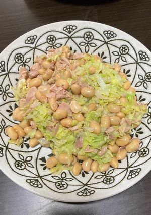 白菜と大豆とツナのサラダ-レシピのメイン写真
