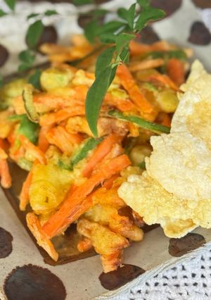 横浜発♡柿の食べ方＊柿のかき揚げ-レシピのメイン写真