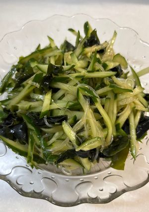 きゅうりとわかめと春雨の酢の物-レシピのメイン写真