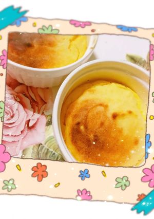 カスタードのふわふわ🧁スフレケーキ✦.*-レシピのメイン写真