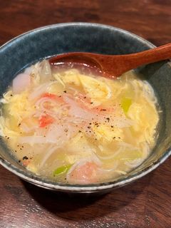 長ネギのカニ玉スープ-レシピのメイン写真
