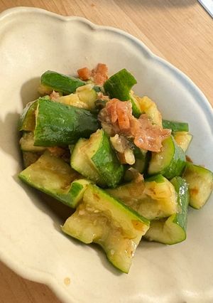 居酒屋のたたき梅キュー-レシピのメイン写真