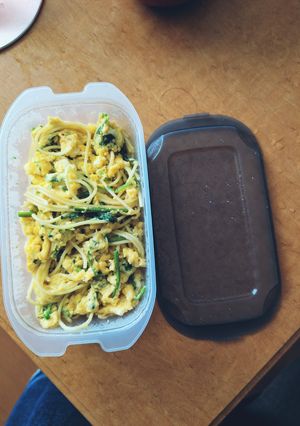 ふんわり玉子とほうれん草のパスタ-レシピのメイン写真