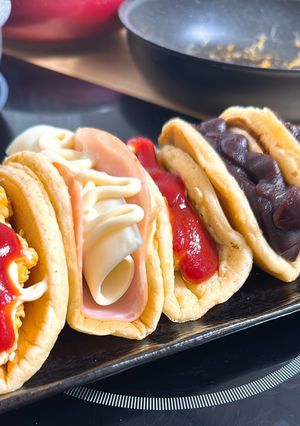 ホットケーキミックスで作るオムレット！-レシピのメイン写真