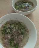とっても簡単★牛肉とオクラの白だしスープ