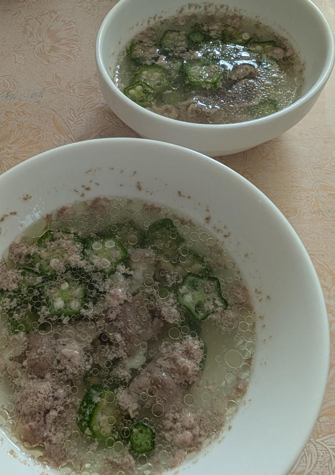 とっても簡単★牛肉とオクラの白だしスープ-レシピのメイン写真
