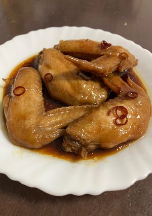 簡単♪手羽先の甘辛煮-レシピのメイン写真