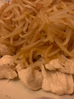 梅味もやしと茹で鶏-レシピのメイン写真