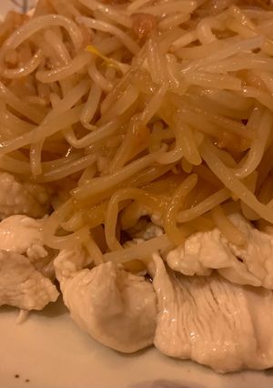 梅味もやしと茹で鶏-レシピのメイン写真