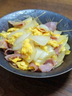 玉ねぎと卵の炒め合わせ-レシピのメイン写真