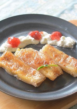 モチもち ! ライスペーパーで焼きバナナ-レシピのメイン写真