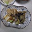 焼きネギなすエリンギ炒めのしょうがあえ