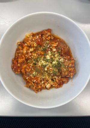 サバ缶と大豆ミートのトマト煮-レシピのメイン写真