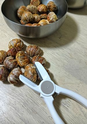 栗バサミで栗の剥き方-レシピのメイン写真