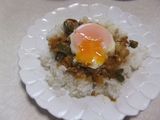 #油揚げでダマシめし〜キーマカレー