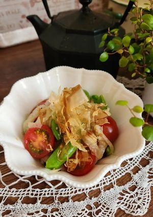 新玉ねぎとスナップえんどうのマリネ-レシピのメイン写真