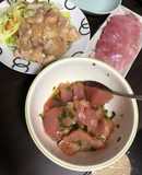 ささっとマグロのめんつゆごま油和え