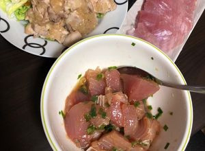 ささっとマグロのめんつゆごま油和え-レシピのメイン写真