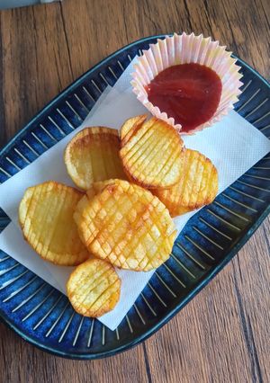 素揚げ☆蛇腹フライドポテト♪-レシピのメイン写真