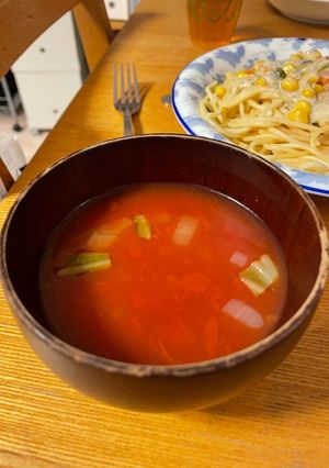 トマト缶でミネストローネスープ-レシピのメイン写真