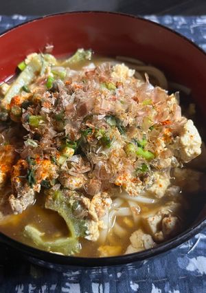 ゴーヤーチャンプルーぶっかけうどん-レシピのメイン写真