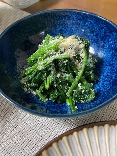 ほうれん草とパルメザンチーズの和え物-レシピのメイン写真