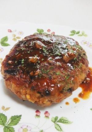 なすと豆腐の味噌ハンバーグ-レシピのメイン写真