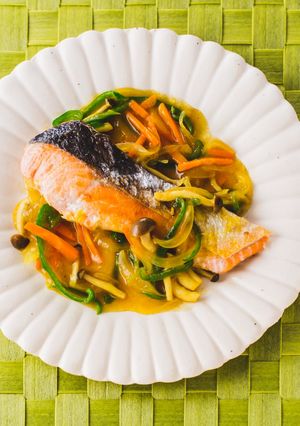 減塩！魚のカレーあんかけ-レシピのメイン写真