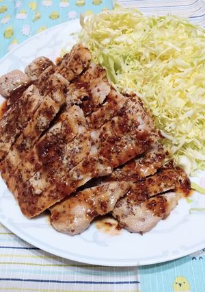 豚ロースのハニーマスタード照り焼き-レシピのメイン写真