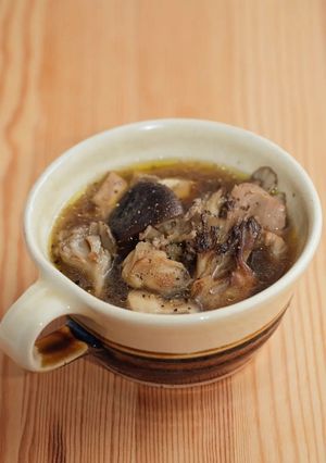 焼ききのこと鶏肉のスープ〜バルサミコ仕立て〜-レシピのメイン写真