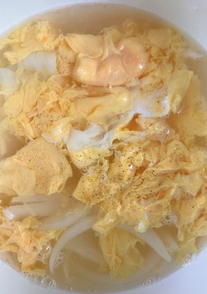 新玉ねぎで卵スープ-レシピのメイン写真
